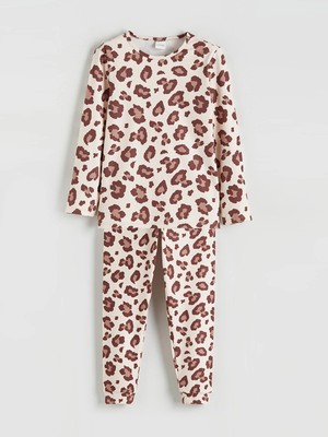 Lc Waikiki Yeni Sezon Leopar Desenli Kız Çocuk Pijama Takımı