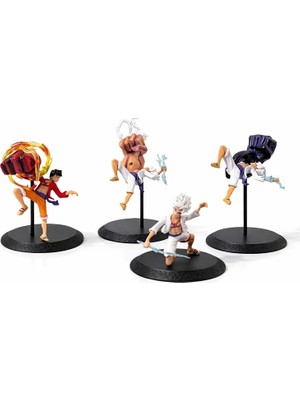 Mossem Anime One Piece Luffy Figürü 4'lü Set ALK5275