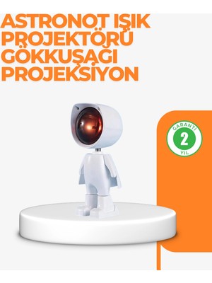 Mossem USB Şarjlı Taşınabilir Gün Batımı Projektör Lambası
