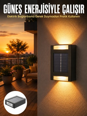 Mossem Dekorasyon Aplik Işık Güneş Enerjili Aydınlatma Dekoratif Aydınlatma Yeni Nesil