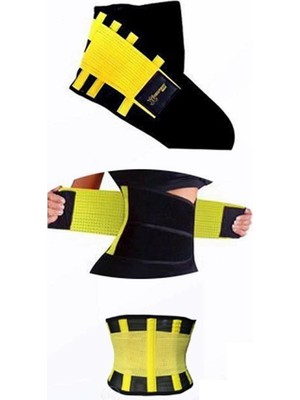 Mossem Hot Belt Termal Sauna Kemer Unisex Terletme Korsesi (Sarı-Siyah)