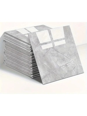 Mossem Gri Mermer Desen Duvar Sticker (30*30)