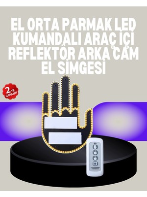 Mossem A Kalite Uzaktan Kumandalı LED Park Uyarı Işığı El Figürlü Model