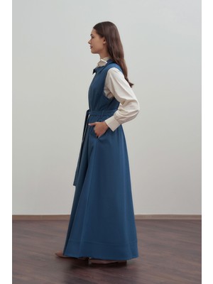 Allday  Indigo Belden Baglamalı Gabardin Jile