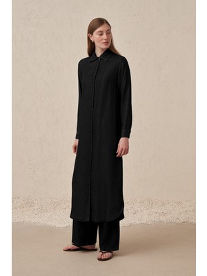 Allday  Siyah Uzun Tunik