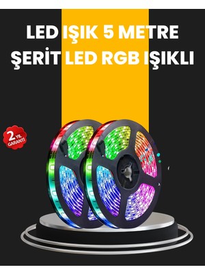 Mossem 5 Metre Kumandalı Su Geçirmez Şerit LED