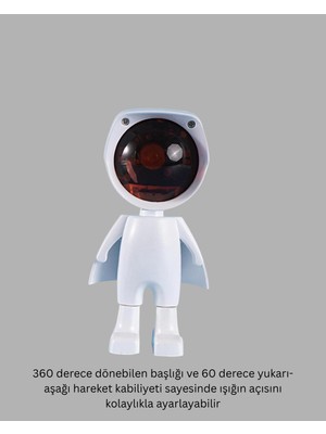 Zero Land Aconcept Astronot Tasarımlı Gün Batımı Efektli Şarjlı LED Lamba