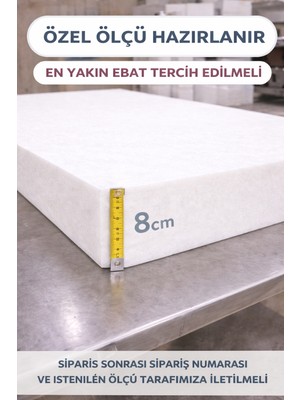 Ovisco Ortopedik Sünger Kılıfsız 8 cm Kalınlık (Özel Siparişleriniz Için Iletişime Geçiniz)