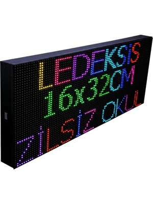 Ledeksis Zilsiz Okul 16X32CM Rgb Dijital Saat