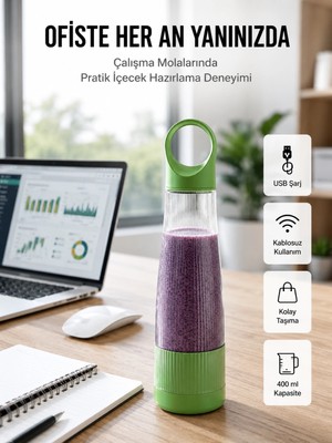 Dunai Sağlıklı Içecekler Için Kompakt USB Şarjlı Blender