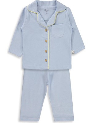 Civil Baby Basic 6-18 Ay Pijama Takımı - Mavi