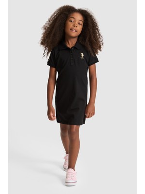 U.s. Polo Assn. Kız Çocuk Siyah Elbise (Örme) 50320314-VR046