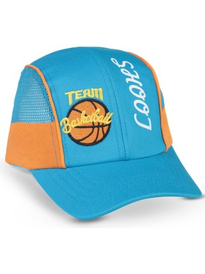 Civil Boys Premium Basketball 10-13 Yaş Çocuk Erkek Kep Şapka - Mavi