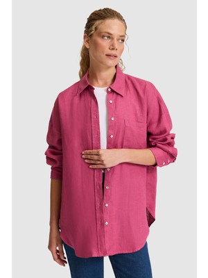 U.s. Polo Assn. Kadın Fuşya Gömlek Desenli 50320121-VR023