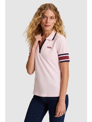 U.s. Polo Assn. Kadın Açık Pembe Tişört 50323543-VR078