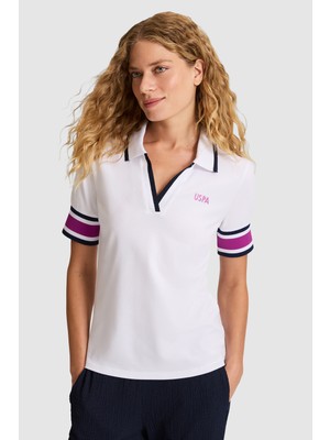 U.s. Polo Assn. Kadın Beyaz Tişört 50323543-VR013