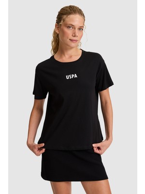 U.s. Polo Assn. Kadın Siyah Tişört 50323530-VR046