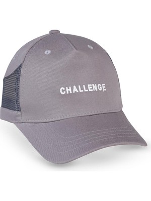 Civil Boys Challenge Nakış 10-13 Yaş Çocuk Erkek Kep Şapka - Gri