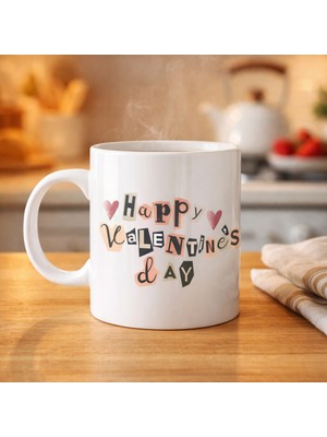 Bezos Happy Valentine’s Day Porselen Kupa – Model 1 Sevgililer Günü Hediyesi