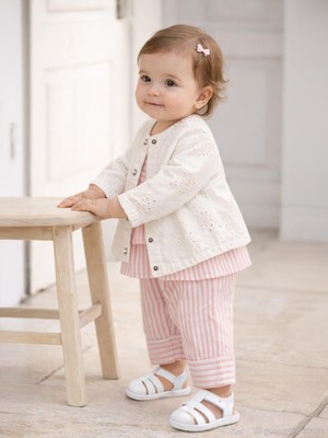 Civil Baby Fistolu Kanvas Oversize 6-18 Ay Ceket - Beyaz