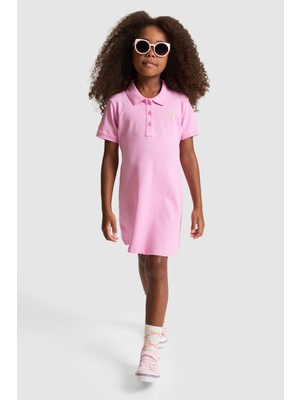 U.s. Polo Assn. Kız Çocuk Pembe Elbise (Örme) 50320314-VR041