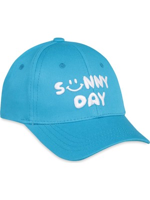Civil Boys Sunny Kabartma Nakış 2-5 Yaş Çocuk Erkek Kep Şapka - Mavi