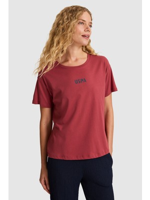 U.s. Polo Assn. Kadın Vişne Tişört 50323530-VR223