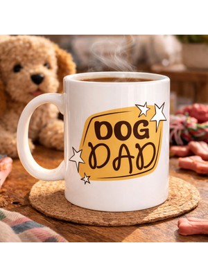 Bezos Dog Dad Kupa Model 184 – Babası Temalı Porselen Kahve Kupası – Severlere Özel Hediyelik