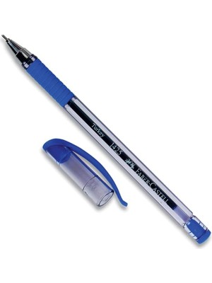 Brf Store Yavuzsell Faber-Castell Iğne Uç Tükenmez Kalem Seti, 10’lu, Mavi, 0.7 Mm, Rahat Yazım, Ergonomik Tut