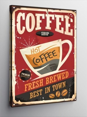 Brf Store Yavuzsell Tablo Mega Kanvas Tablo Kahve Coffe Temalı 50 x 70 CNVSDKEY-116571-50-70
