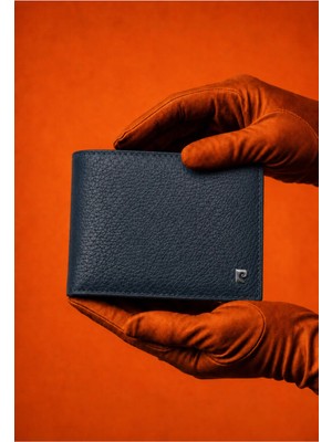 Pierre Cardin Ek Bölmeli Lacivert Erkek Deri Cüzdan Kartlık Kimlik Ehliyet - Erkek %100 Hakiki Gerçek Deri Cüzdan Aksesuar - PC-2361