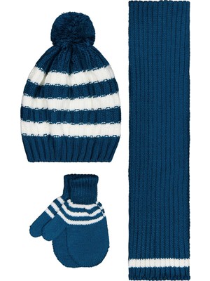 Civil Baby 6-18 Ay Atkı Bere Eldiven Set - Yeşil