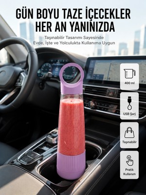 İlk El Grup Sağlıklı Yaşam Için 400 ml Taşınabilir Blender