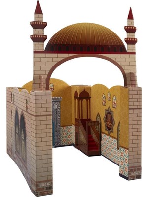 Brf Store Yavuzsell Camii Playhouse Müslüman Çocuklar Için Eğitici Interaktif Oyuncak Öğrenme Dua Kuran Kitap