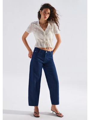 Mavi Leila Mavi Edition Keten Karışımlı Rinse Jean Pantolon 1010600-A3174