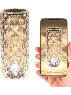 Epilons Yeni Nesil Modern Kristal Masa ve Gece Lambası Dokunmatik Renk Değiştirebilen