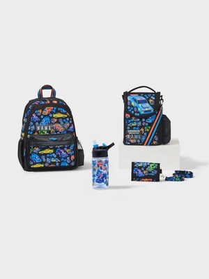 Smiggle Playtime 4'lü Car Okul Çanta Set ( Çanta Suluk Beslenme Cantası Cüzdan )