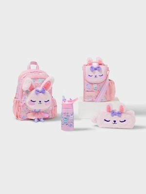 Smiggle Playtime 4'lü Bunny Okul Çanta Set ( Çanta Suluk Beslenme Cantası Kalemlik )