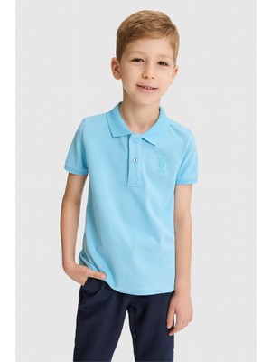 U.s. Polo Assn. Erkek Çocuk Aqua Tişört Basic 50320118-VR007