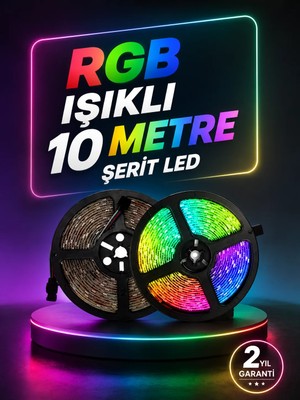 Alkasaz Smart Şerit LED Kumandalı USB Enerjili Suya Dayanıklı Dekoratif Aydınlatma