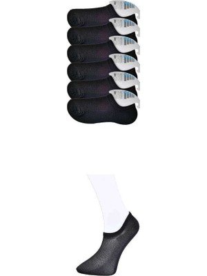Royaleks Siyah Erkek Görünmez Çorap 6 Çift