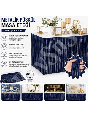BeySüS Masa Püskülü Lacivert