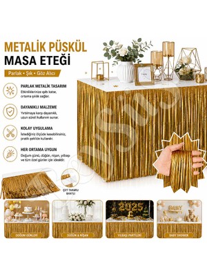 BeySüS Masa Püskülü Gold