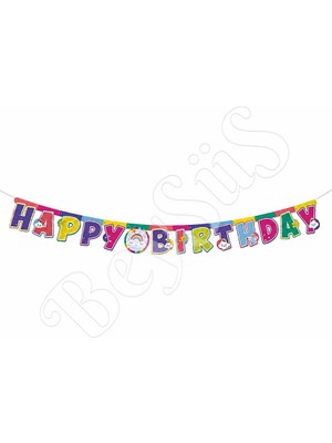 BeySüS Gökkuşağı Temalı Happy Birthday Banner