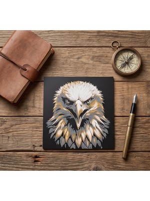Nokta Labs Modern 3D Tasarım Kartal Figürü - Dekoratif Masa Süsü - Eagle
