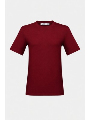 Açelya Okcu Premium Pamuklu Oversize Bisiklet Yaka Kısa Kol Tişört