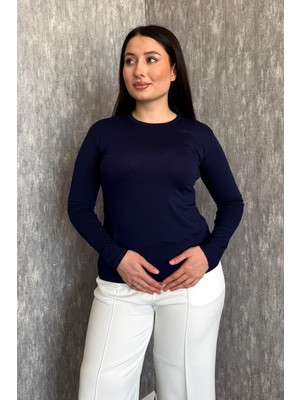 Modaplaza Kadın Büyük Beden Bisiklet Yaka Body 801