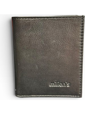 Milian's 3021 Erkek Hakiki Deri Cüzdan Siyah