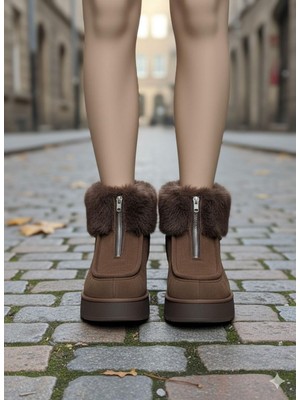 Shoegar Zinya Kahverengi Süet Bot