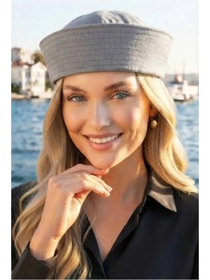 Tezzgelsin Kadın Sailor Denizci Kaptan Şapkası Retro Marin Model Siperliksiz Şapka